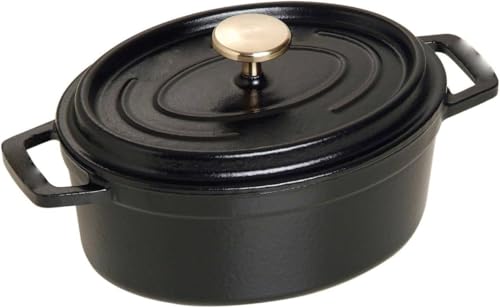 ストウブ ピコ ココット オーバル 15cm [ブラック] (鍋) 価格比較