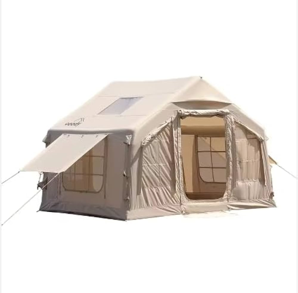 Amazon.co.jp: Coody 8.0人用 空気注入式テント メッシュルーフ付き 3