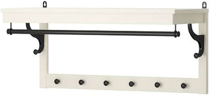 Amazon｜IKEA(イケア) HEMNES 帽子ラック ホワイト｜ハンガーラック
