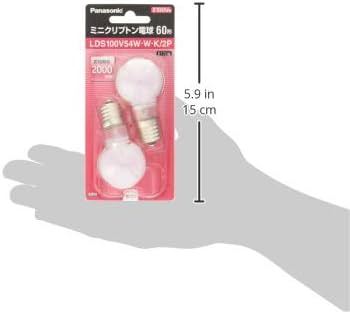 Amazon | パナソニック ミニクリプトン電球 100V 60W形(54W) E17口金