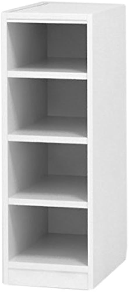 Amazon｜白井産業 木製 本棚 ラック 高さ90 幅22 奥行44cm 隙間収納