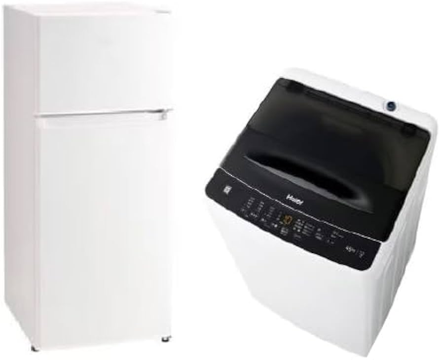 Amazon | ハイアール 一人暮らし 家電セット 冷蔵庫 洗濯機 2点セット