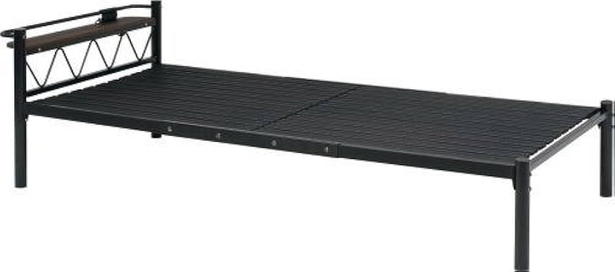 Amazon | 宮付！シングルパイプベッド シングルベッド ベッド 床板