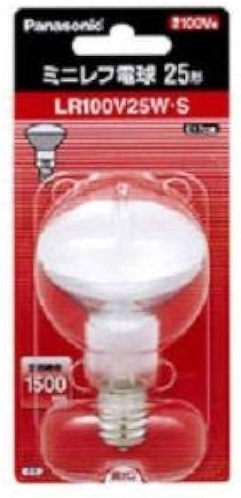 Amazon | パナソニック ミニレフ電球 ホワイト E17口金 50ミリ径 25形