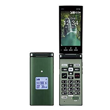 Amazon | KYOCERA au KYF36 かんたんケータイ GREEN | KDDI | 携帯電話本体