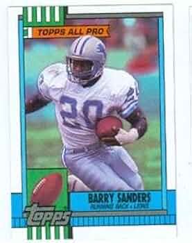 Amazon | Barry Sanders footballカード1990 Topps Rookie Card