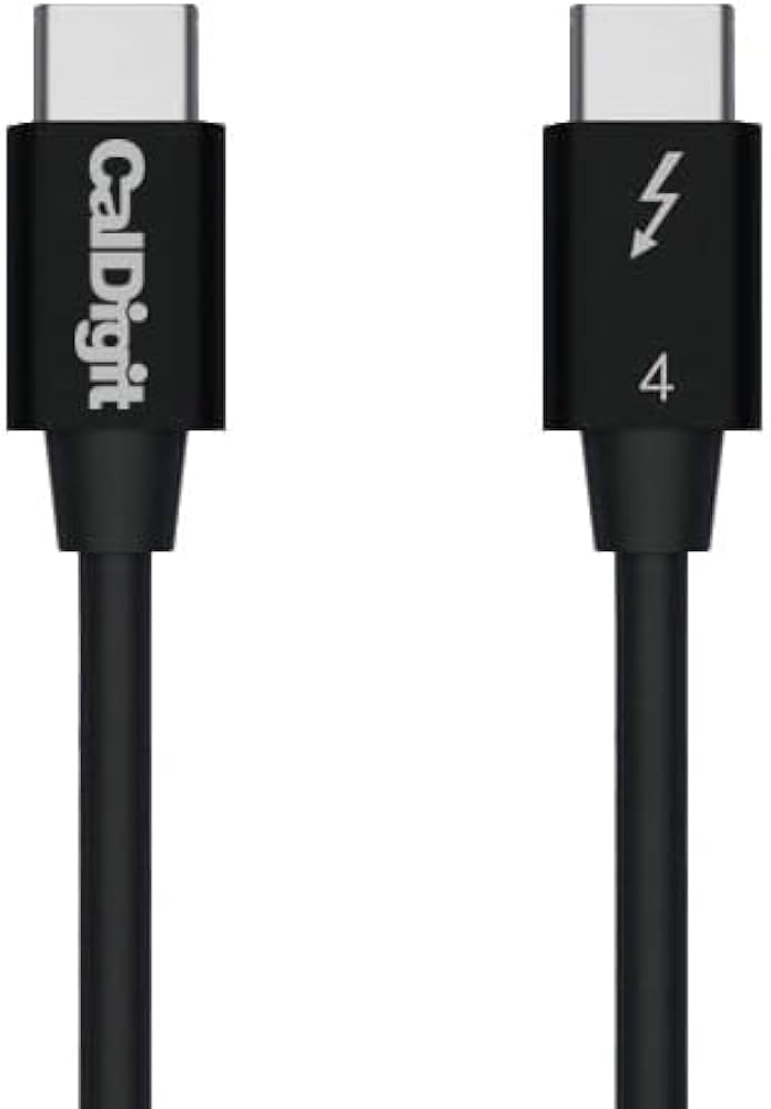 Amazon.com: CalDigit Thunderbolt 4 Cable - 40Gbps 100W Power