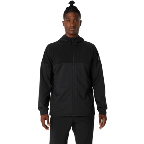 ASICS Men's KNIT JERSEY FULL ZIP HOODIE Apparel, S, PERFORMANCE