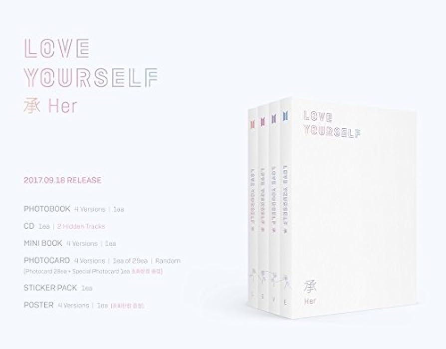 Amazon.com: BTS - Love Yourself 承 [Her] [V ver.] with Photobook