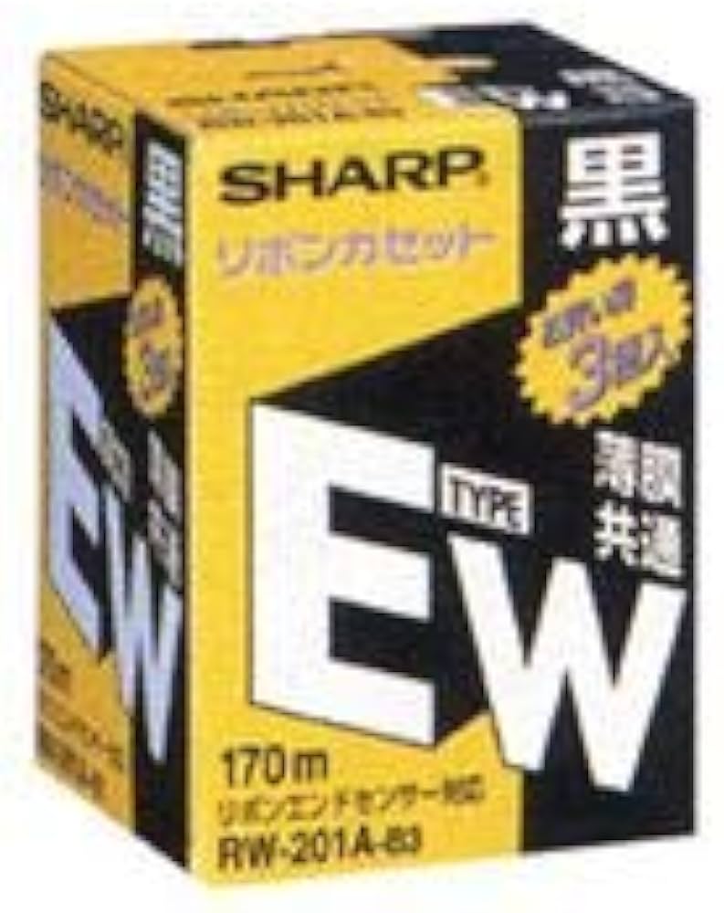 ことね ワープロ用 (黒色)リボンカセット タイプEW 4個 Amazon.co.jp