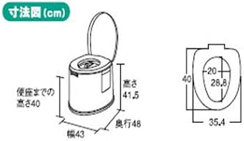 Amazon | パナソニック ポータブルトイレ ポケット付きデラックス