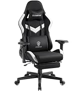 Amazon.co.jp: Dowinx ゲーミングチェア ファブリック オットマン付き