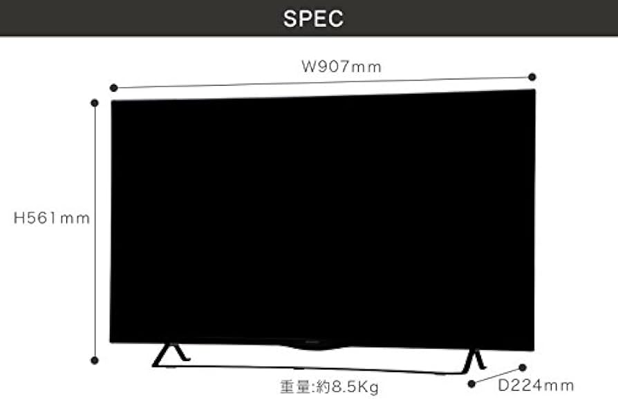 Amazon | simplus シンプラス 40V型 液晶テレビ 3波(地デジ・BS・110度