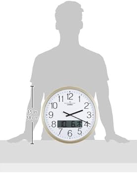 Amazon.co.jp: CASIO(カシオ) 掛け時計 壁掛け時計 電波時計 ゴールド