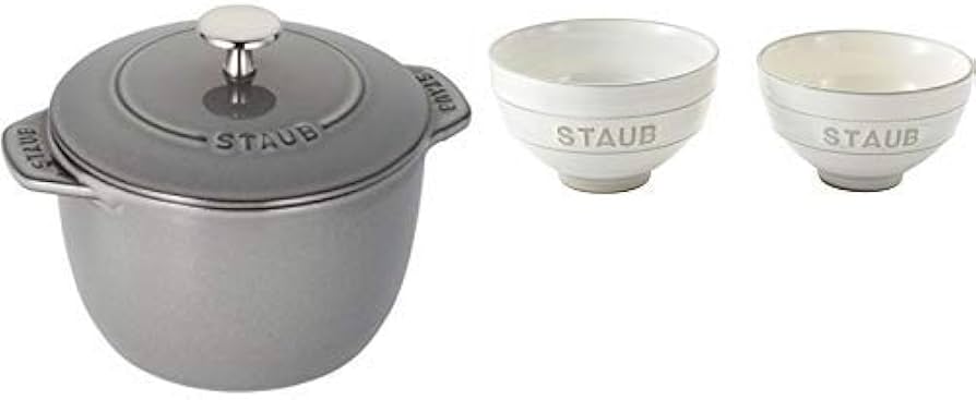 Amazon｜staub ストウブ 「 ラ ココット de GOHAN グレー M 16cm