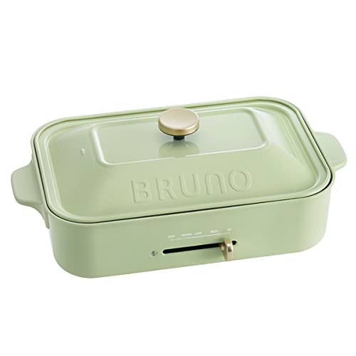 Amazon | BRUNO コンパクトホットプレート [ ペールグリーン / 本体＆2