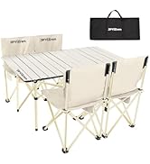 Amazon.co.jp: JPYiZren アウトドア テーブル チェア 7点セット アルミ