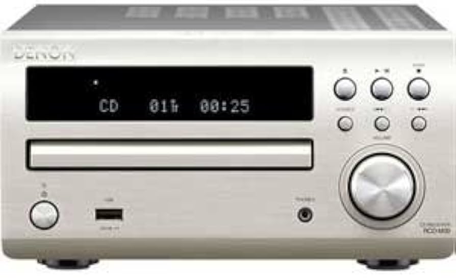 Amazon.co.jp: Denon CDレシーバー iPod対応 プレミアムシルバー RCD