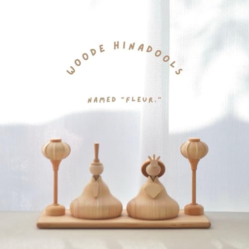 正規品木製雛人形-Fleur-コンパクト ナチュラル 北欧風 初節句｜ミツケヨ