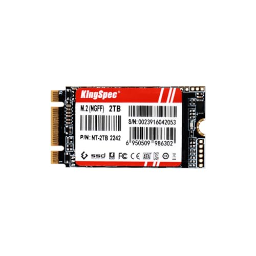 Amazon | KingSpec NTシリーズ 2TB M.2 2242 SATA SSD - NVMeソケット