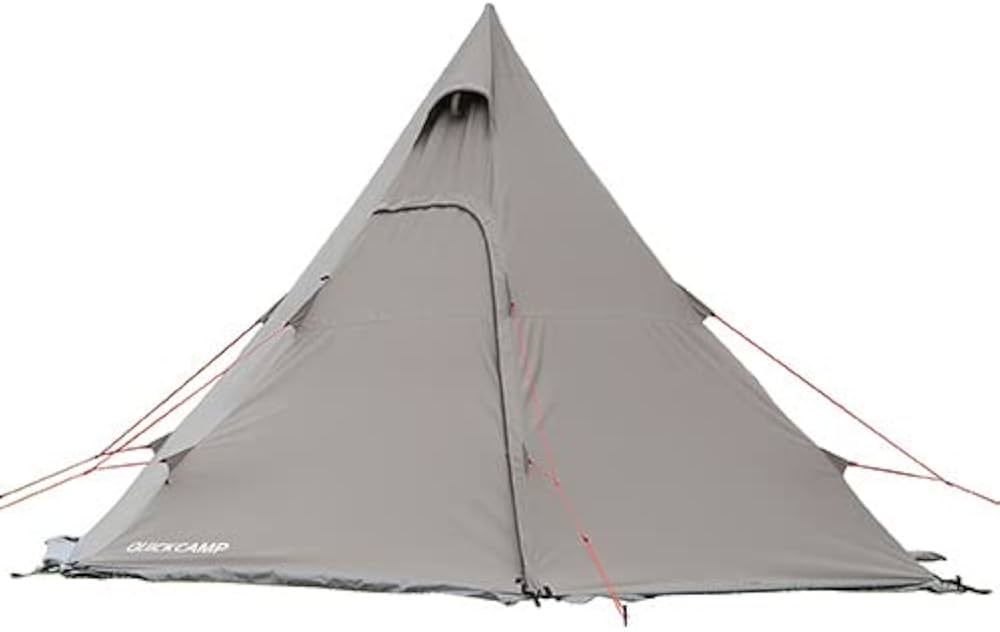 Amazon | [クイックキャンプ] ポリコットン ワンポールテント 3点