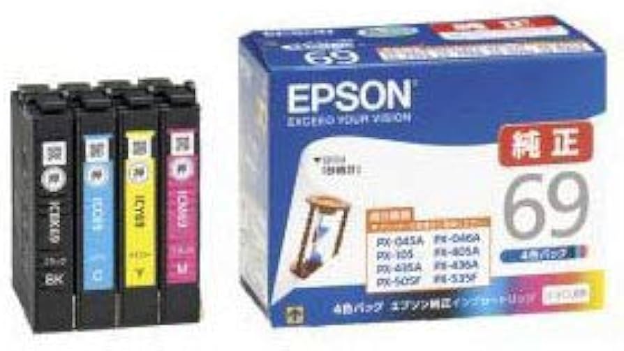 Amazon.co.jp: エプソン 純正インク IC4CL69 4色パック 3個