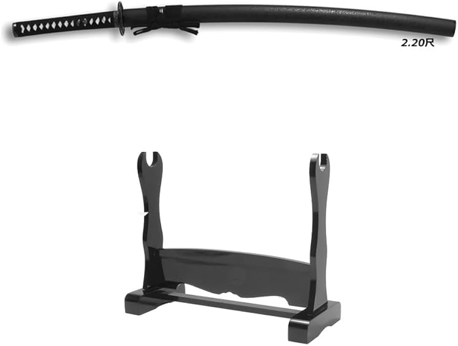 Amazon.co.jp: 模造刀 殺陣・舞踊刀 （2尺2寸） 中刀 横掛台・刀袋付