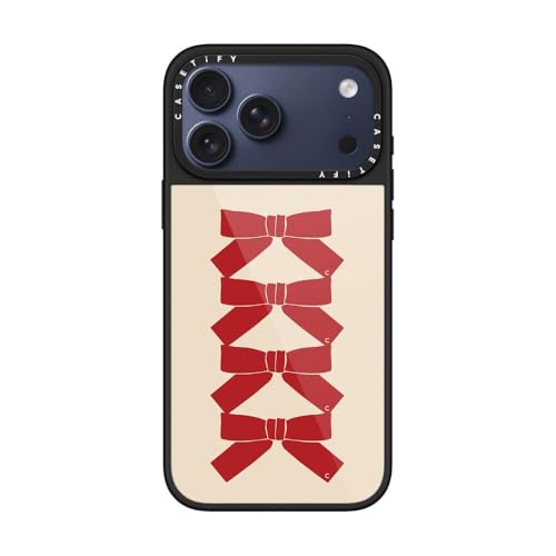 CASETiFY - グレーズ iPhone 17 Pro Max ケース - Burgundy Bows