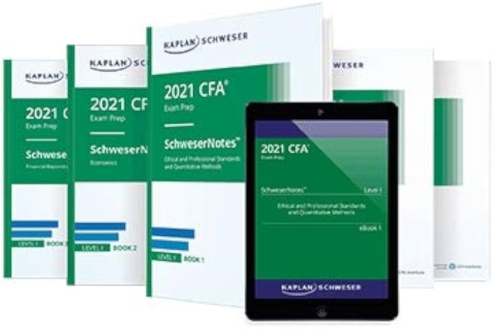 2021 CFA Level 1 Schweser Notes: Content Books 1-5, Practice Exam