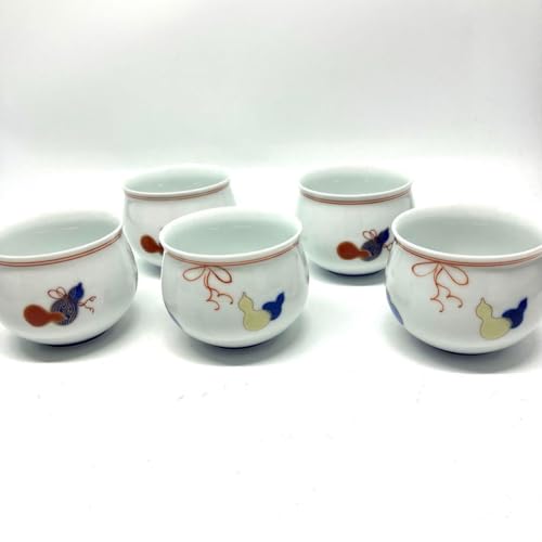 深川製磁】 百年庵 茶灰釉赤 小丼5客揃 小鉢 新品未使用 深川製磁