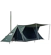 Amazon.co.jp: POMOLY STOVEHUT 20 パップテント、ドアポール2本と