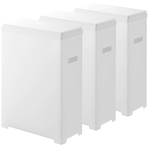 山崎実業 tower スリム蓋付きゴミ箱 3個組 (ゴミ箱(ごみ箱)) 価格比較