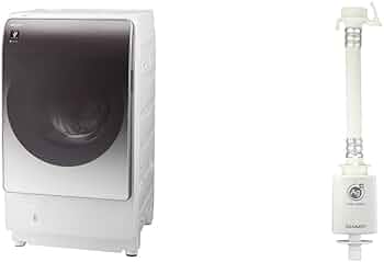 Amazon | 【セット買い】 シャープ ドラム式 洗濯乾燥機 ES-X11B-SL 左