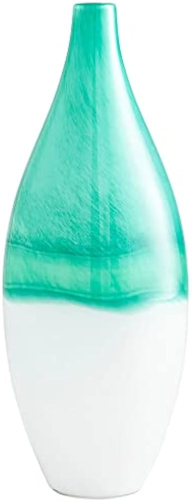 Amazon.co.jp: Cyan Design 09522 特大アイス大理石花瓶 ターコイズ