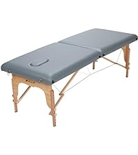 Amazon.co.jp: 軽量 折りたたみ マッサージベッド 木製・有孔 グレー