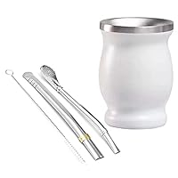 Amazon｜マテ茶カップ ステンレス製 アルゼンチン230ml マテゴード