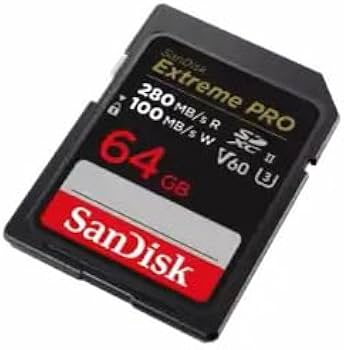 Amazon | SanDisk 64GB SD Extreme Pro UHS-II メモリーカード Canon