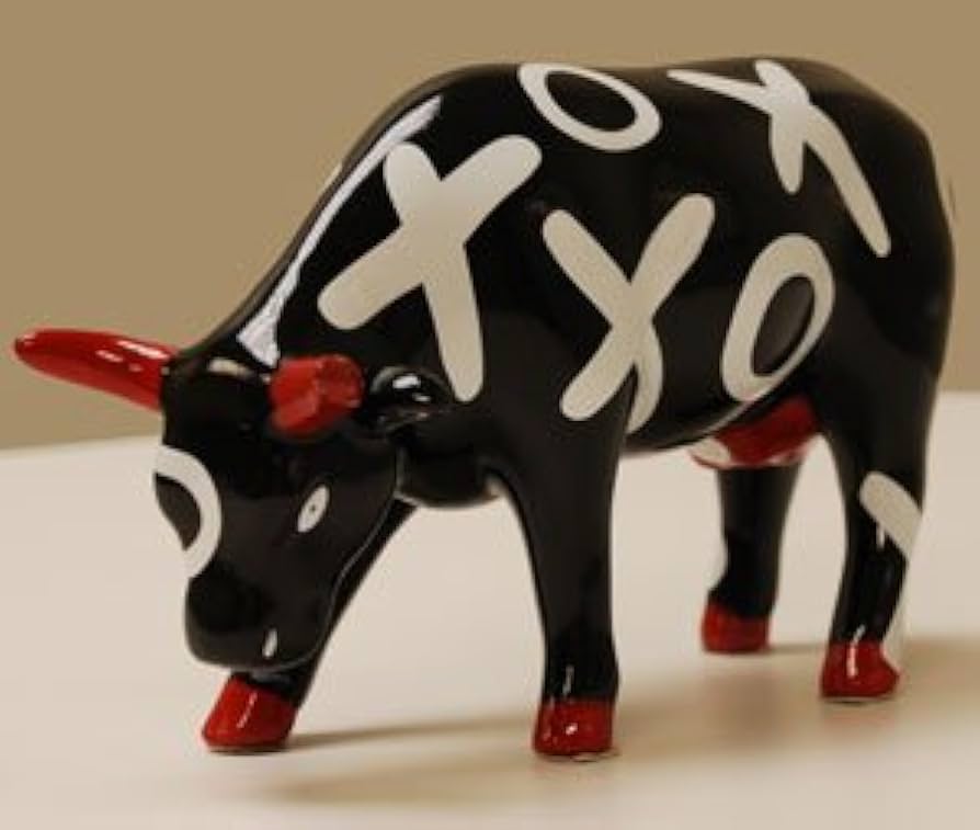 Amazon.co.jp: カウ パレード 置物 オブジェ 牛 HUGS & SMOOCHES ハグ