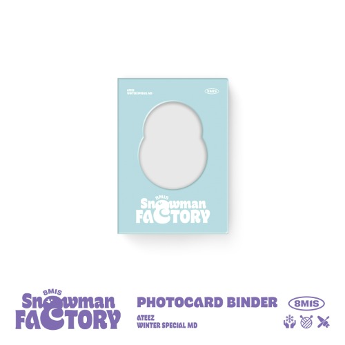 ATEEZ WINTER SPEACIAL MD : SNOWMAN FACTORY photo card binder - KQ SHOP