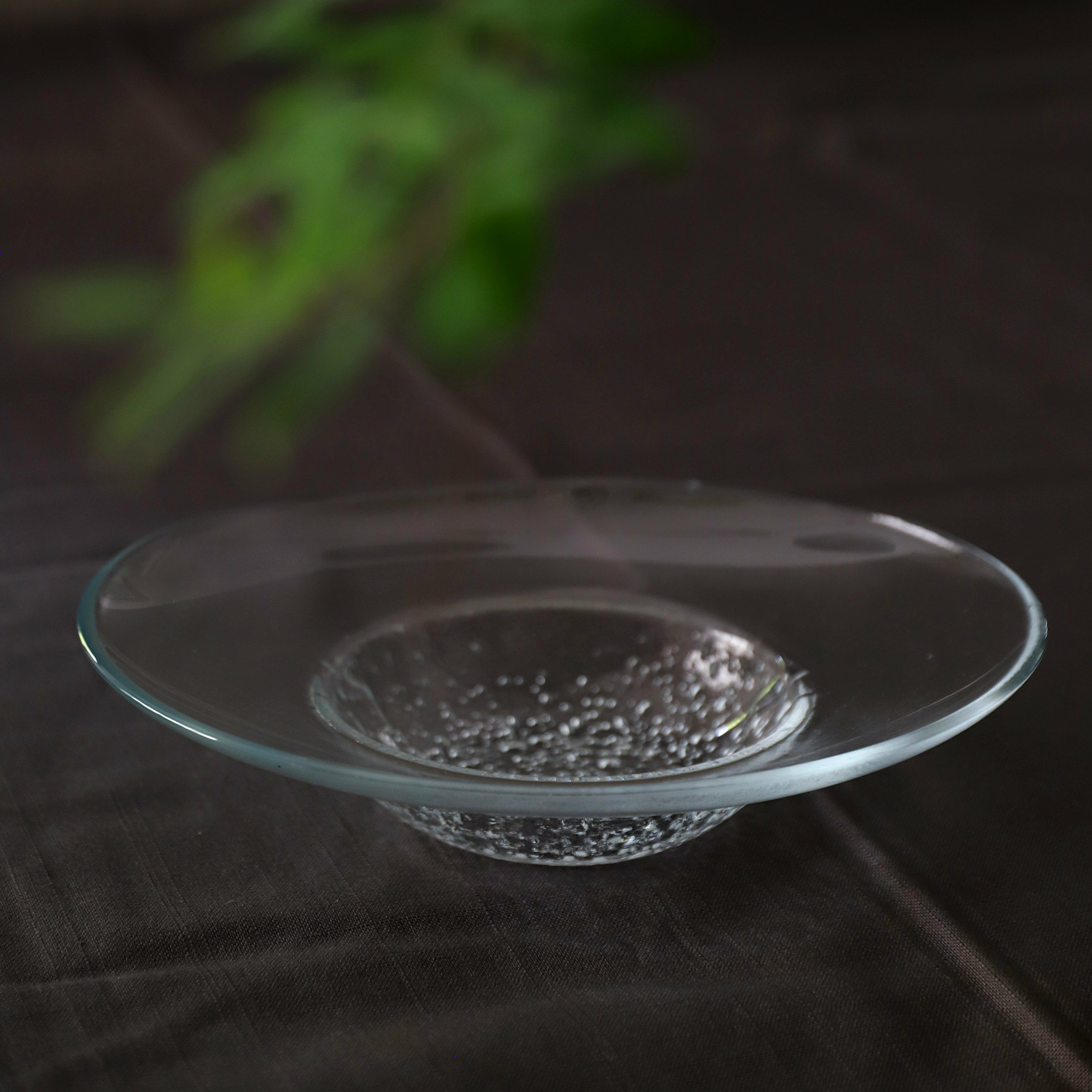 ガラス製 バブルハットパスタボウル 23cm｜M苦楽園｜おしゃれな食器