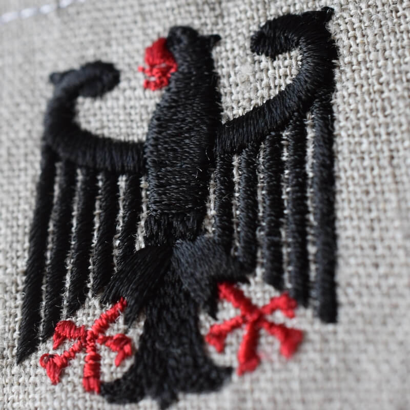 ドイツ国章黒い鷲の紋章[ライヒスアドラー]Reichsadler_Germanyの刺繍
