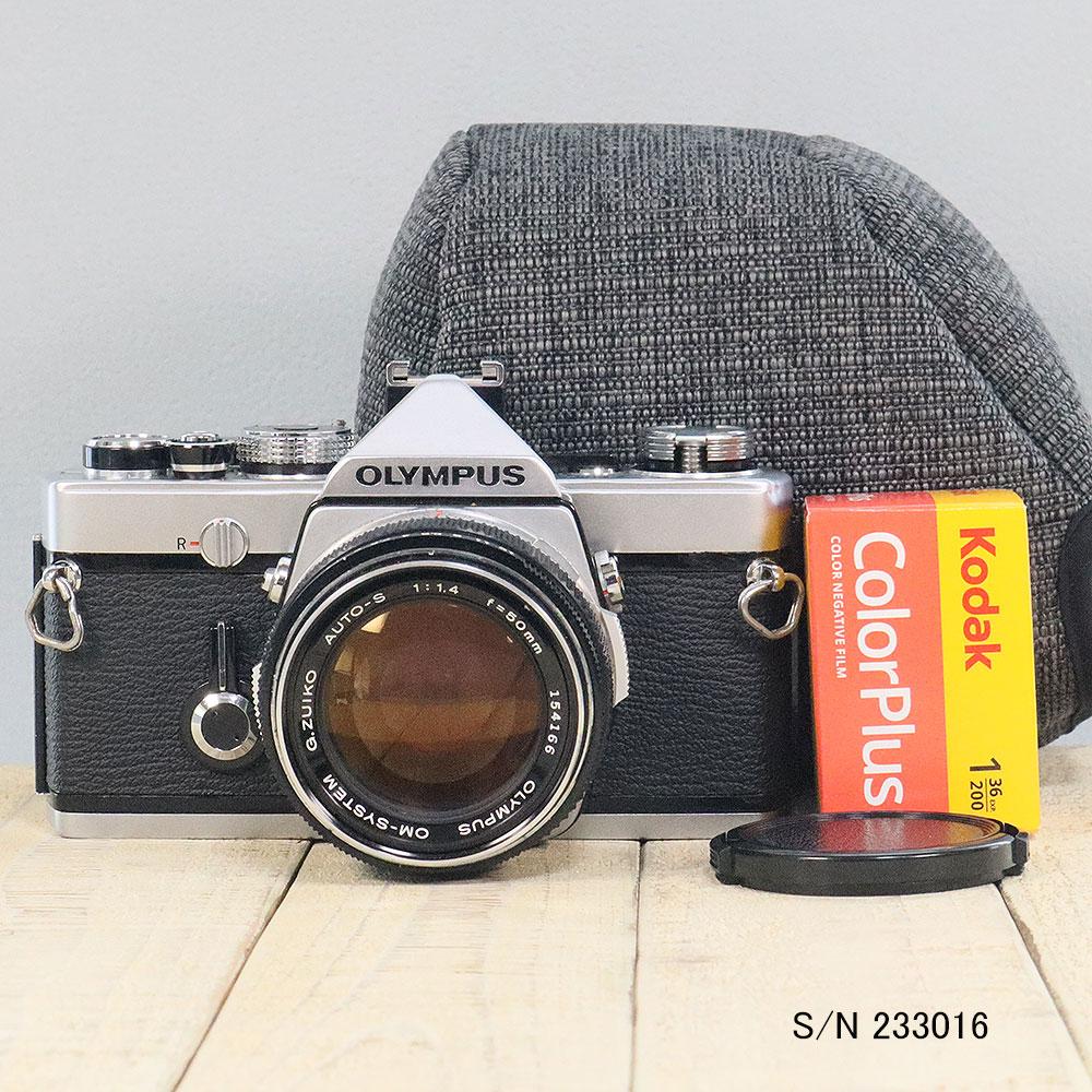 中古】【送料無料】【保証付 】 オリンパス OLYMPUS OM-1 S/N 1044253