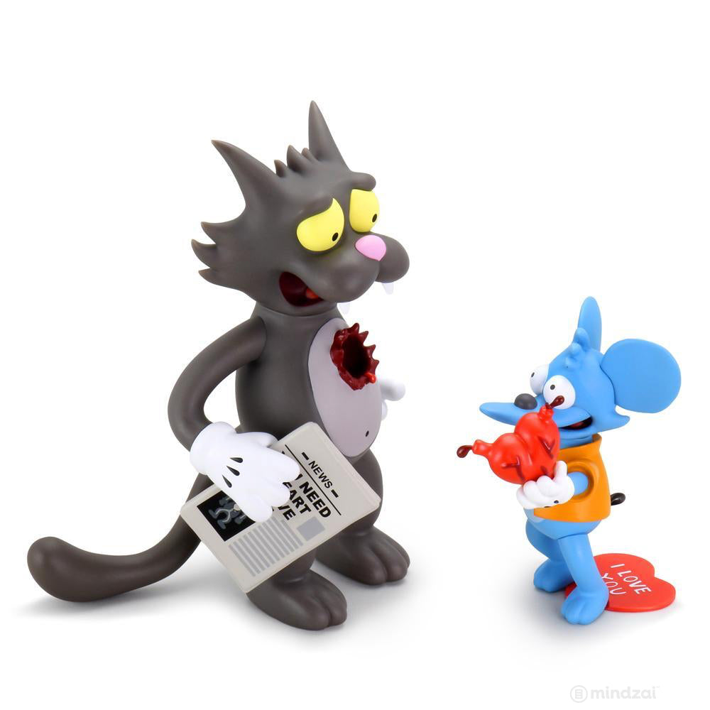 Itchy and Scratchy Medium Figure by Kidrobot x The Simpsons