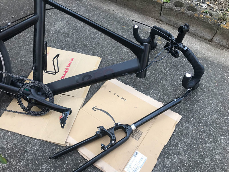 Tern Surge カーボンフォークに交換 | ミニベロロード大好き！