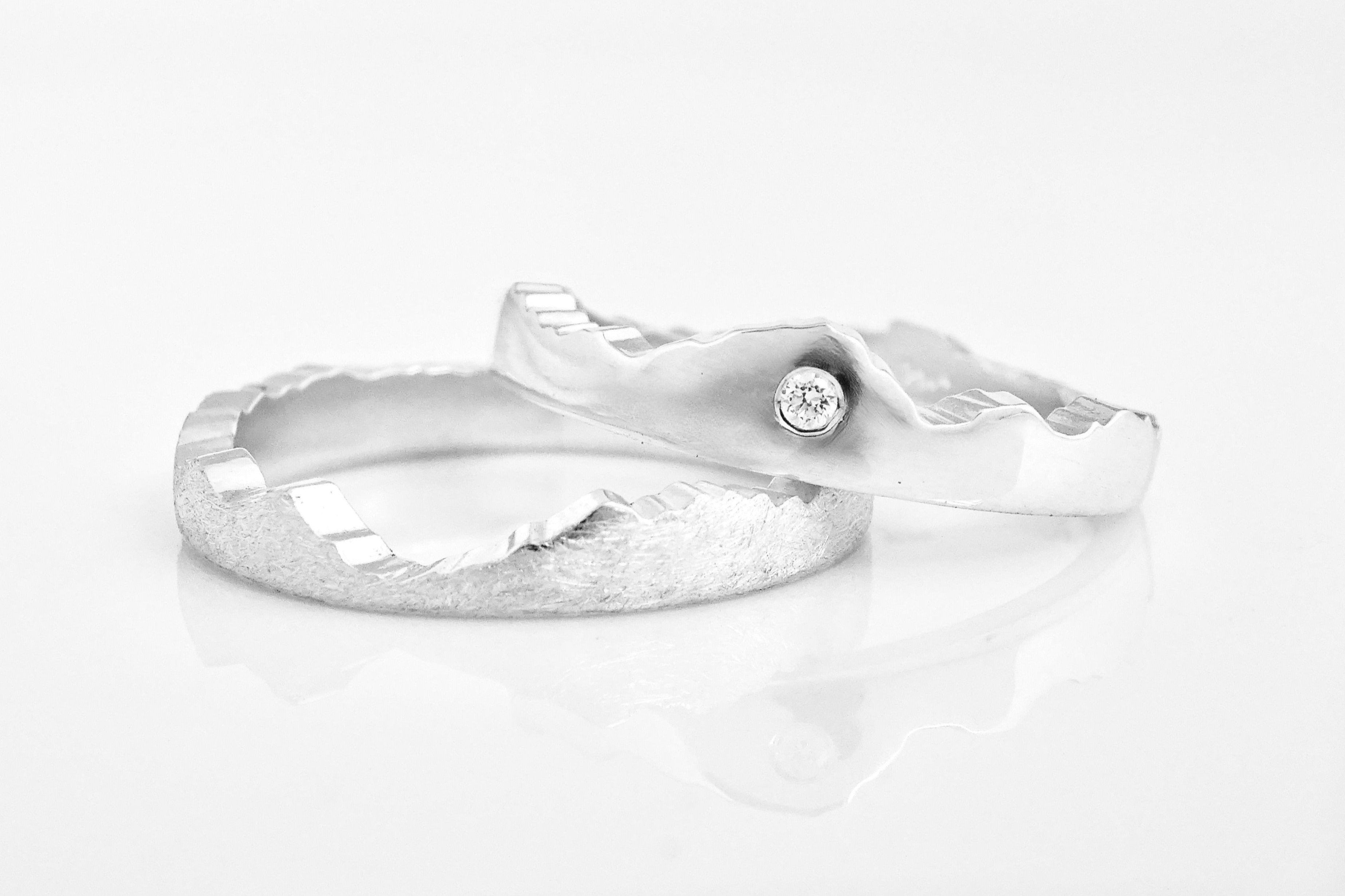 Interlocking Mountain Wedding Ring – Michelle Lenae Jewelry