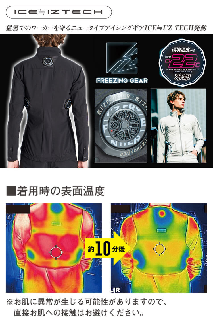 アイズフロンティア 冷却ウェア ペルチェ専用ジャケット＆ペルチェ