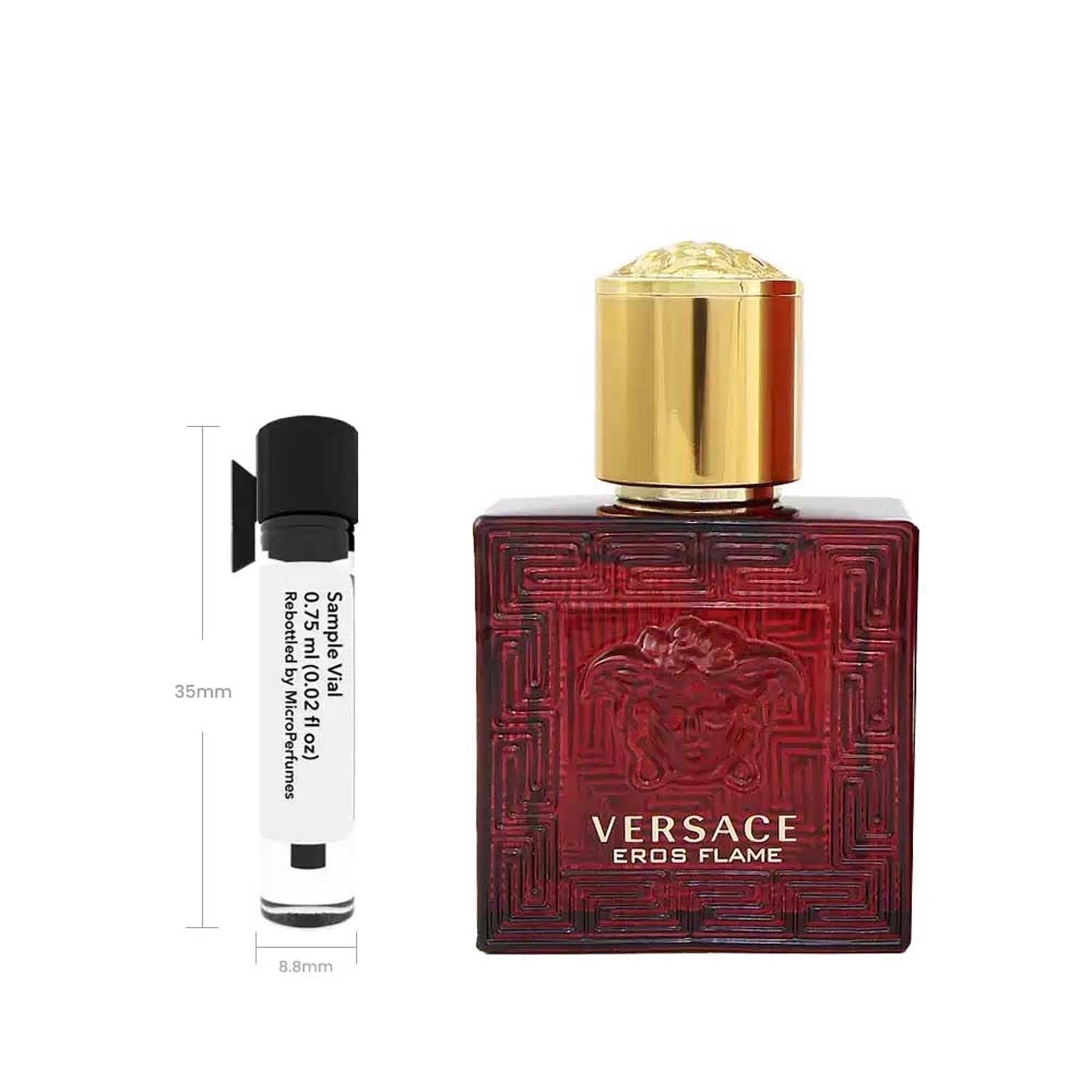 Eros Flame by Versace Eau de Parfum Sample Vial for Men