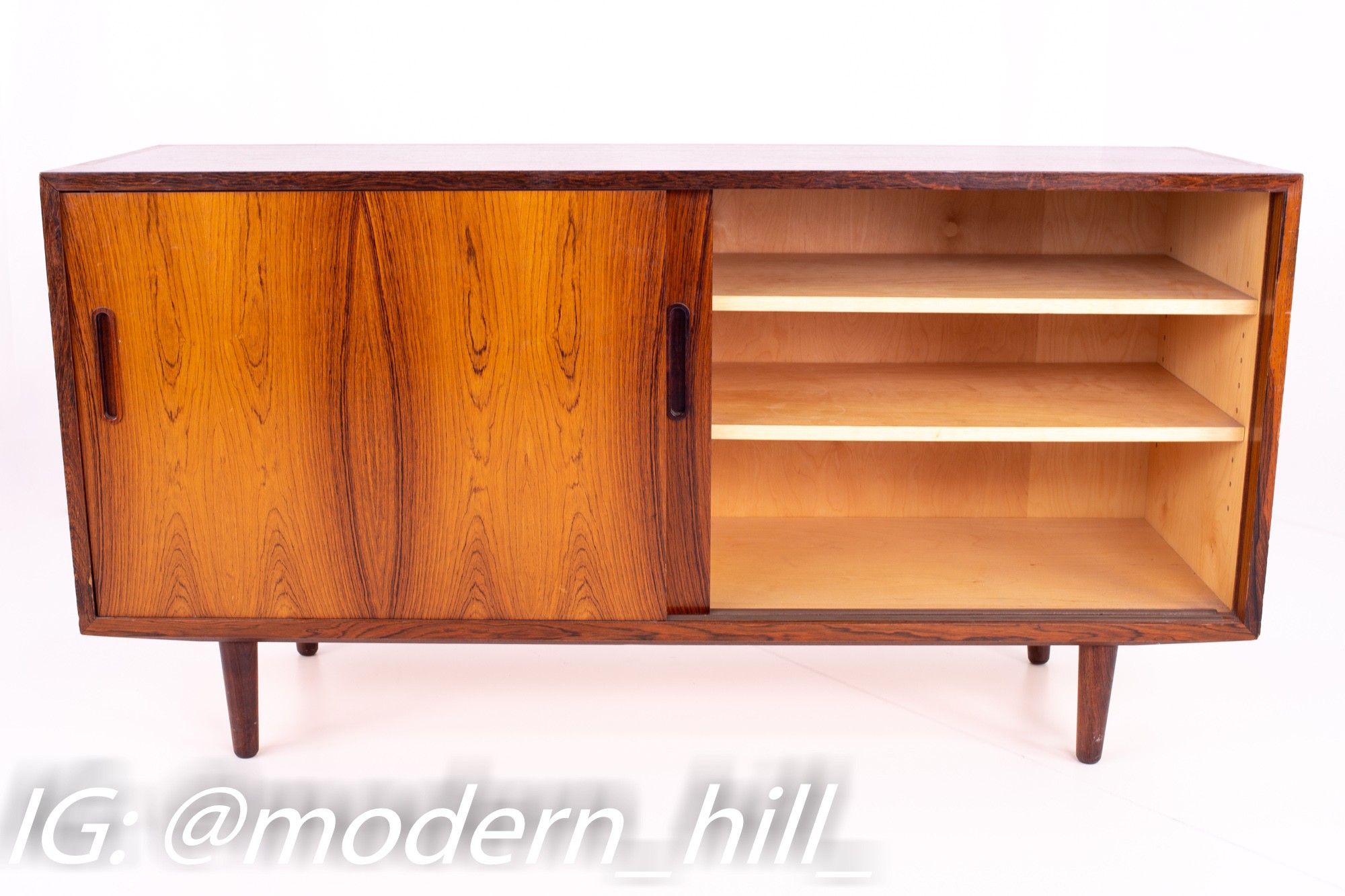 Restored Poul Hundevad Danish Mid Century Rosewood Petite