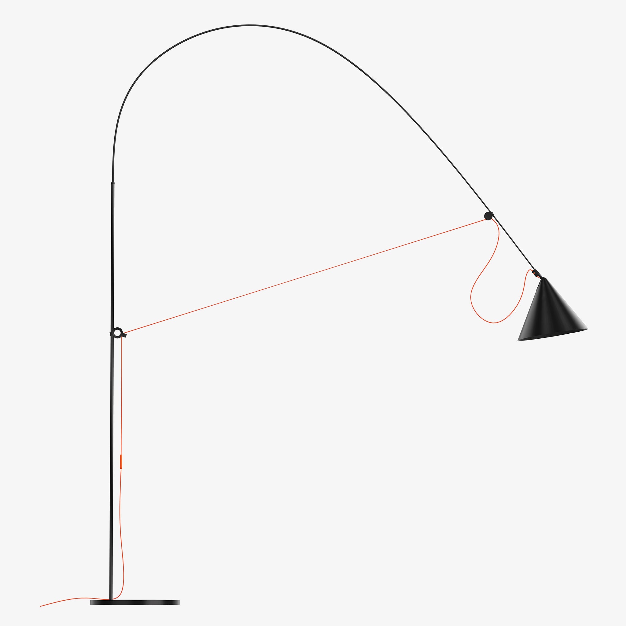 AYNO XL Floor Lamp, black – Stefan Diez | Midgard Licht