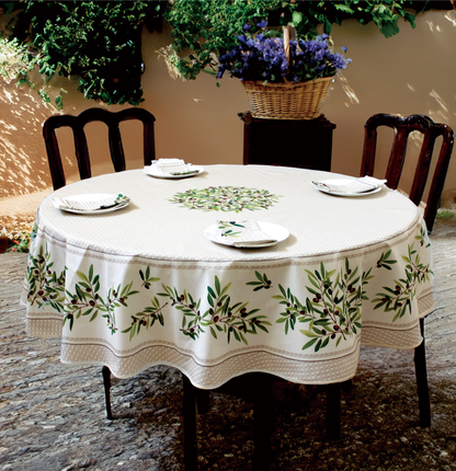 フランス製撥水クロス》ニョンス｜ラウンドテーブル用｜直径180cm